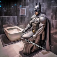 superhero toilet
